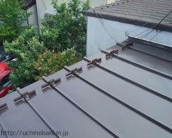 かわらU屋根から瓦棒屋根へのリフォーム2