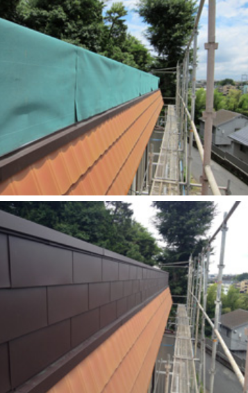 小平市の雨漏り修理事例1
