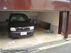 車庫 雨よけ工事1