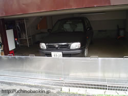 車庫 雨よけ工事2