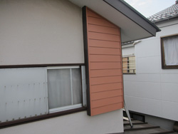 戸袋鏡板板金貼り工事（ガルバリウム鋼板）