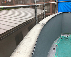 笠木巻き板金工事(ガルバリウム鋼板）1