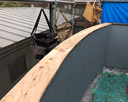 笠木巻き板金工事(ガルバリウム鋼板）3