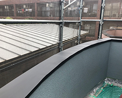 笠木巻き板金工事(ガルバリウム鋼板）5