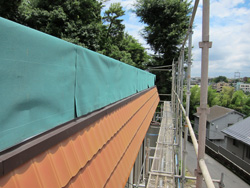 横葺き板金屋根から新規横葺き板金屋根へのリフォーム3
