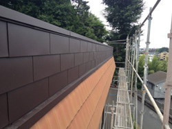 横葺き板金屋根から新規横葺き板金屋根へのリフォーム4