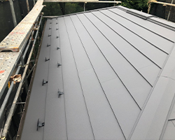 かわらU屋根から横葺き板金屋根へのリフォーム4