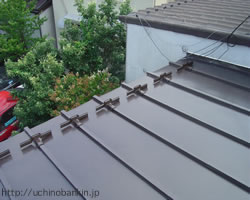 かわらＵ屋根から縦葺き板金屋根へのリフォーム5