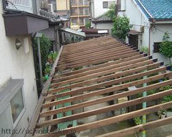 トタン波板屋根から瓦棒屋根へのリフォーム2