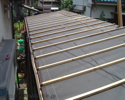 トタン波板屋根から瓦棒屋根へのリフォーム4