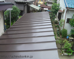 トタン波板屋根から瓦棒屋根へのリフォーム5