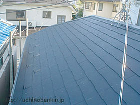 コロニアル屋根から新規コロニアル屋根へのリフォーム
