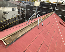 コロニアル棟板金交換工事2